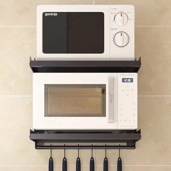 壁挂微波炉置物架家用厨房多功能挂墙式放烤箱墙上收纳架子,淘宝优惠券,粉丝福利购,淘宝优惠卷