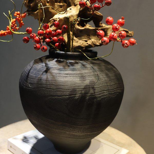 禅意新中式花瓶树脂摆件宋代美学民宿家居玄关桌别墅侘寂高级装饰,淘宝优惠券,粉丝福利购,淘宝优惠卷