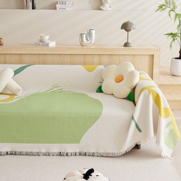 棉麻印花几何现代沙发巾沙发垫四季通用沙发盖布全包防滑盖巾套罩,淘宝优惠券,粉丝福利购,淘宝优惠卷