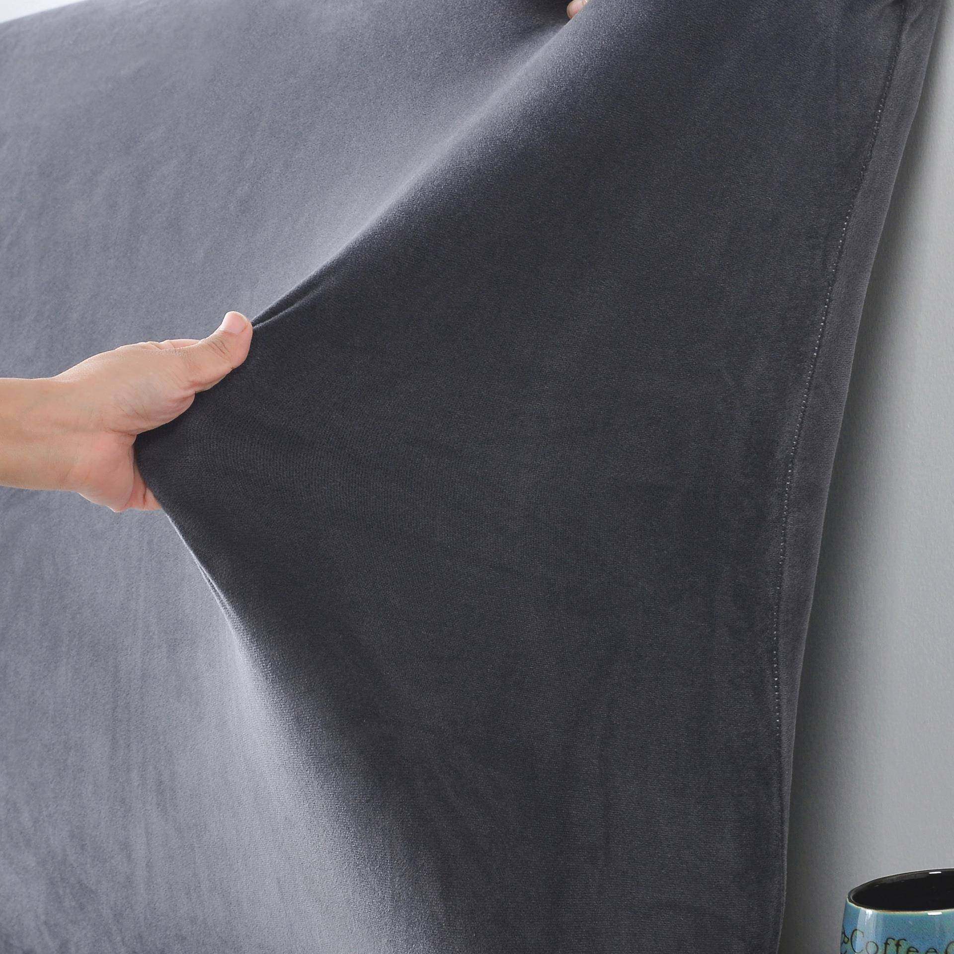 天鹅绒全包弹力床头罩套纯色布艺皮床木板床1.51.8米居家布艺防尘,淘宝优惠券,粉丝福利购,淘宝优惠卷