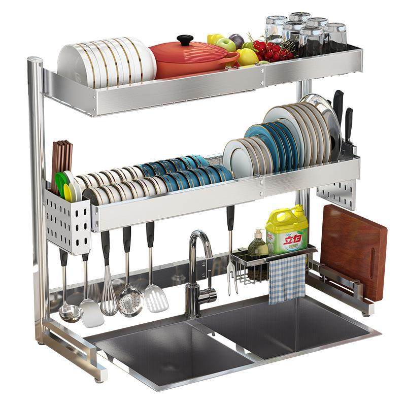 304不锈钢置物架碗盘筷收纳架碗碟沥水架储物伸缩洗碗池伸缩款,淘宝优惠券,粉丝福利购,淘宝优惠卷