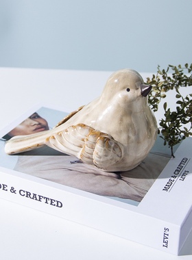 动物南瓜创意陶瓷摆饰北欧办公室样板间酒柜玄关柜子Y软装艺术饰