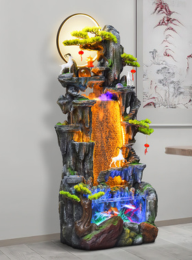 假山流水喷泉水i景摆件客厅阳台办公室庭院循环水加湿乔迁鱼缸造