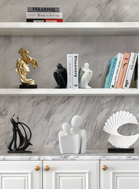 北欧简约摆件创意现代抽象人物办公室客K厅电视柜书柜酒柜轻奢装