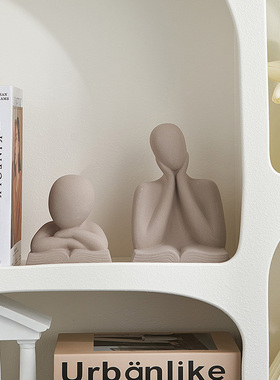 抽象人物c摆件现代简约高级感艺术陶瓷家居客厅样板房软装饰品摆