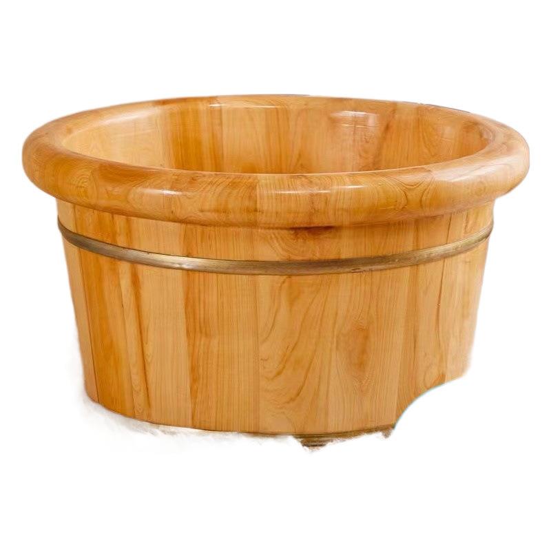 泡脚木JFR桶用洗脚木盆家养生泡脚盆洗质脚木桶实木泡脚桶 - 图3