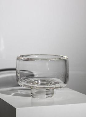 约现BJT代高脚透大口简琉璃花瓶厅客茶几边几永生绿植果盆软装饰