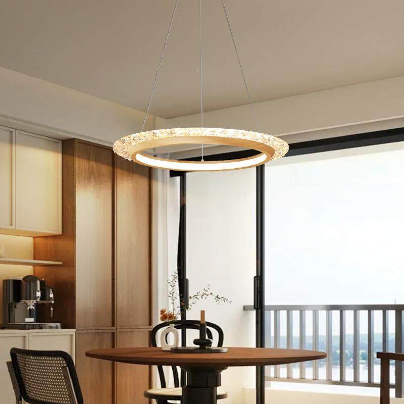 中古风餐厅吊吧灯智224能美吊式复古胡桃色茶室护台餐桌全光谱眼,淘宝优惠券,粉丝福利购,淘宝优惠卷