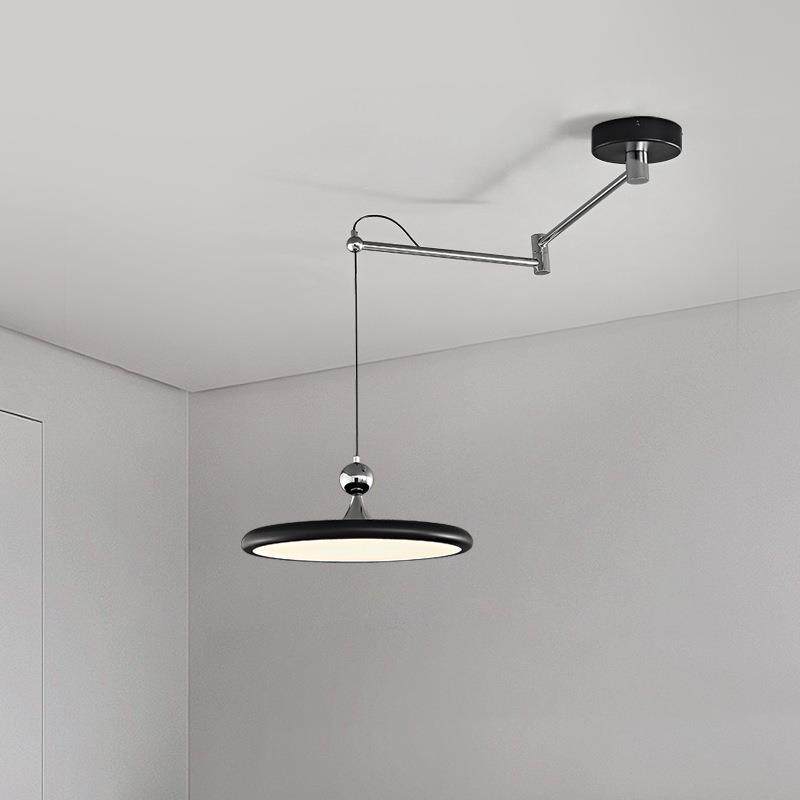 中山灯具意式极简摇臂灯餐厅吊灯简约现代吧台可移动餐桌吊灯 - 图1
