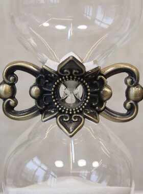 酒柜玄关客厅合金装饰工艺品 美式复古创意摆件 金属沙漏礼品