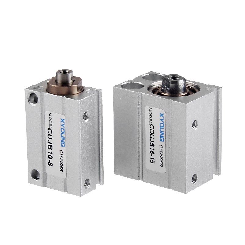 CDUJS20-20D小型自由安装型气缸CUJS20G-10-M轴向CUJS20-5单动气 - 图3