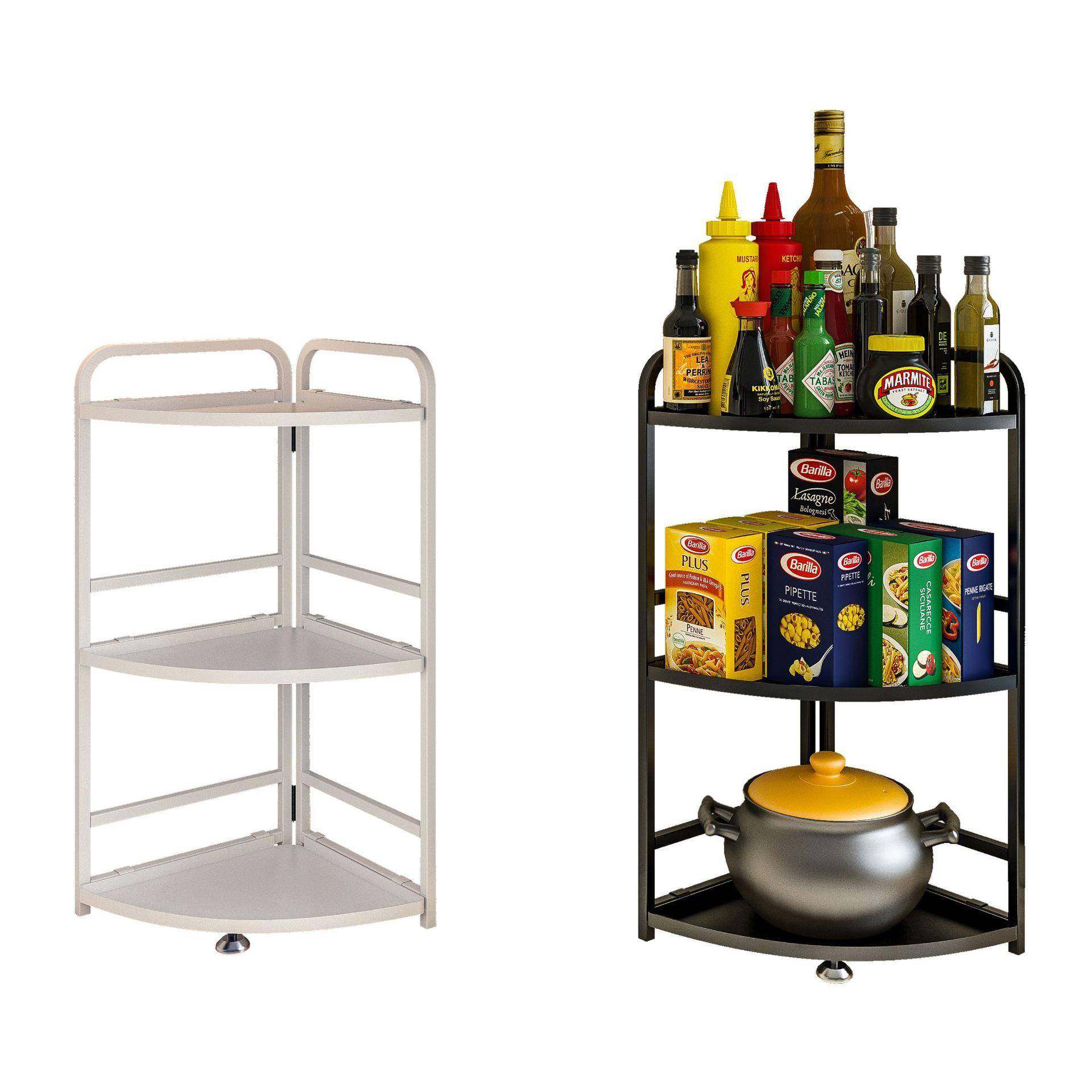 浴室置地式四层收纳架卫生间墙角物品摆放架厨房调料瓶收纳架,淘宝优惠券,粉丝福利购,淘宝优惠卷