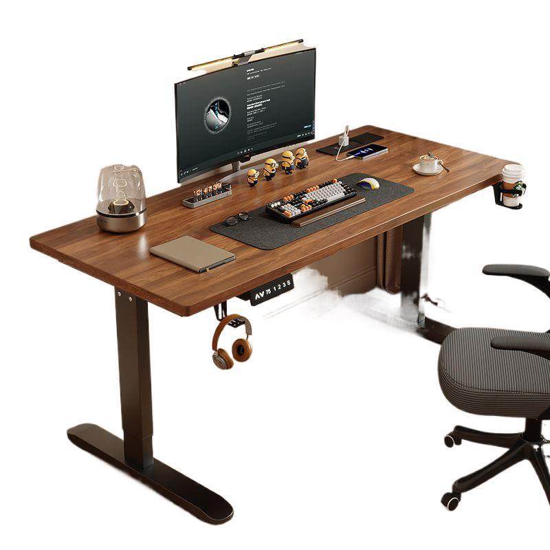 实木智能电脑桌书桌可升降书桌工作台电竞桌办公桌可升降学习桌子,淘宝优惠券,粉丝福利购,淘宝优惠卷