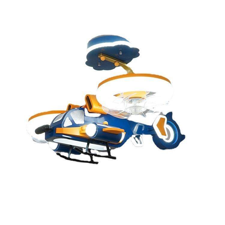 儿童飞机灯风扇灯遥控男童房间创意卡通战斗机模型男孩卧室吸顶灯,淘宝优惠券,粉丝福利购,淘宝优惠卷