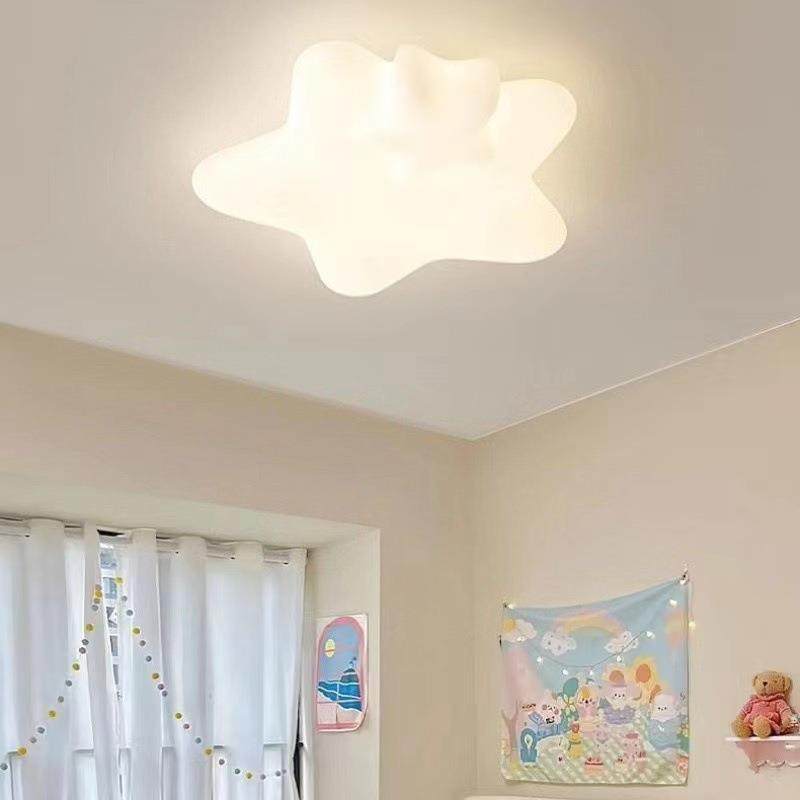 2025年新款护眼卧室灯儿童房间灯具网红爆款星星卡通奶油风吸顶灯,淘宝优惠券,粉丝福利购,淘宝优惠卷