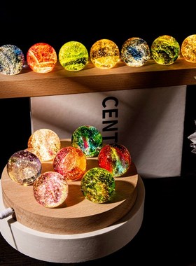 七星琉璃灯创意复古发光水晶球七龙珠H小夜灯客厅桌面装饰家居摆