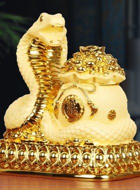 2025年装饰品蛇存钱罐可存可取B存钱筒不可取大容量大人家里用摆