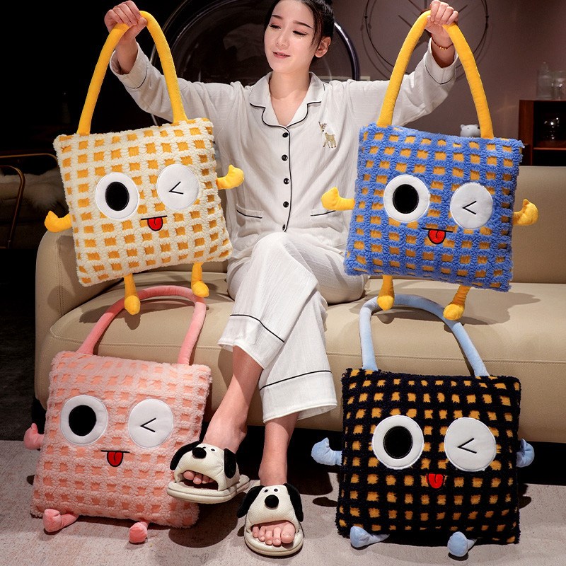 网红可手提抱枕被子两用汽车靠垫二合一办公室午S睡毯子折叠空调 - 图0