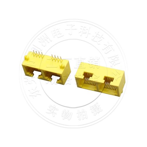 RJ45连接器8P8C黄色mini网络路由器连接器RJ45插座光猫路由器网口 - 图2