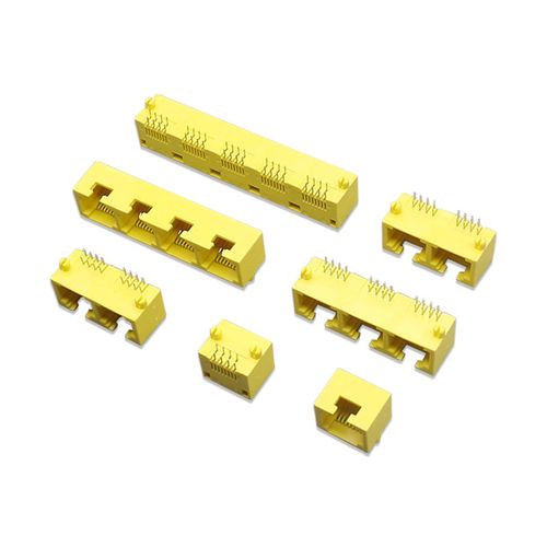 RJ45连接器8P8C黄色mini网络路由器连接器RJ45插座光猫路由器网口 - 图3
