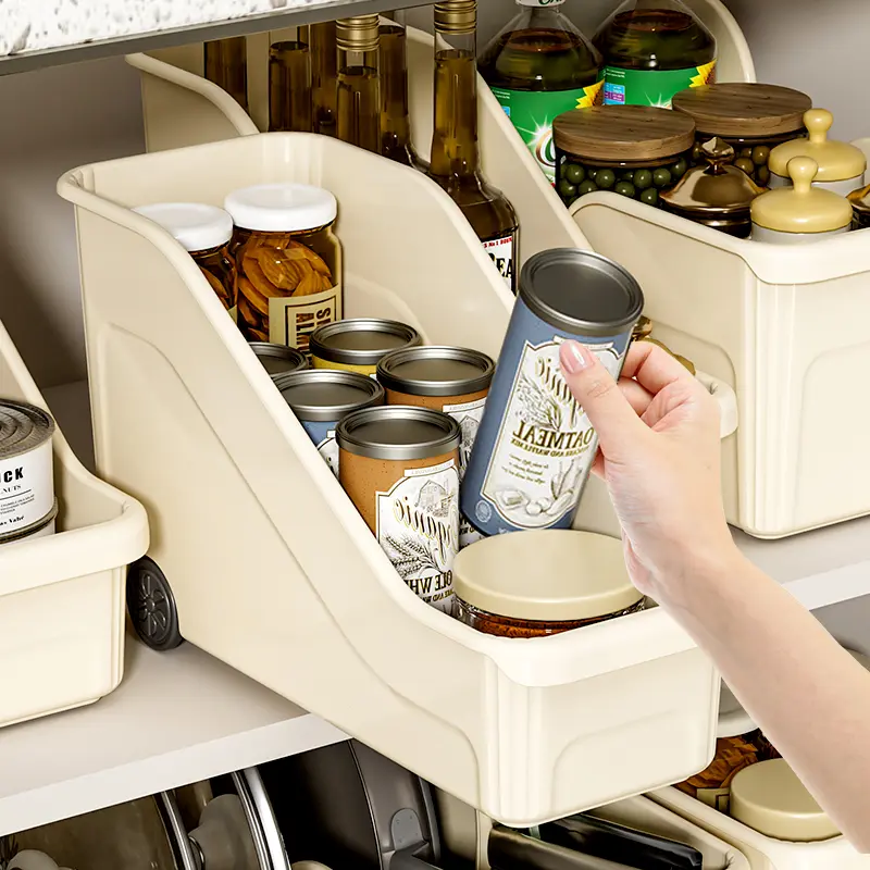 【下单立减50】厨房收纳盒橱柜收纳篮柜子新家入住整理筐家用ZZ,淘宝优惠券,粉丝福利购,淘宝优惠卷