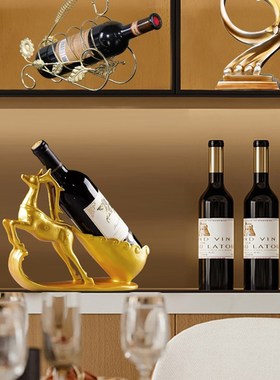 电视柜摆件轻奢高档客厅展示酒柜办公室玄关现代R鹿家居装饰工艺