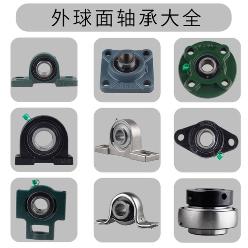立式带座外球面轴承UCP317 318UCP201 202 203 204 205 206 207E1 - 图2