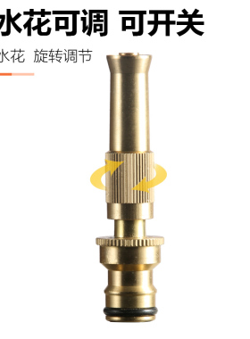 高压直喷水枪多功能家用浇花浇菜洒水撒水铜洗车神器增压水管喷头