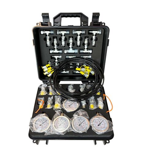 挖掘机压力表测压表套装压力检测仪液压油压测压盒先导泵挖机仪表 - 图3