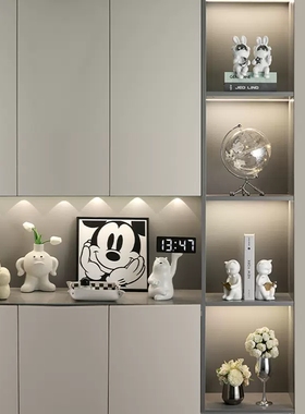 新房客厅玄d关装饰品摆件轻奢高档家居电视酒柜网红创意软装高级