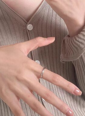 老式有腔调！日系简约原宿风不掉色可水洗暗黑风戒指叠戴清冷质感