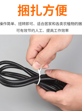 电镀锌包塑细铁丝鼻梁条扎线铁芯绑丝塑料葡萄藤枝架扎丝园林扎线