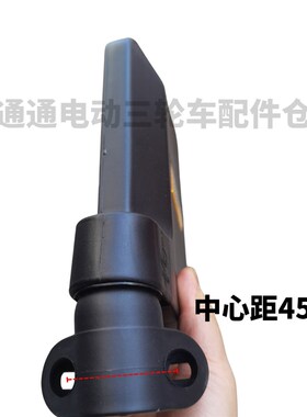 封闭电动车后视镜篷车三轮车后视镜倒车镜改装通用横孔双孔反光镜