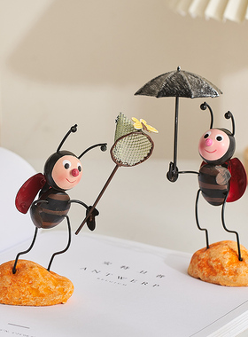 创意蚂蚁可e爱解压治愈系小摆件家居办公室桌面装饰摆设送儿童礼