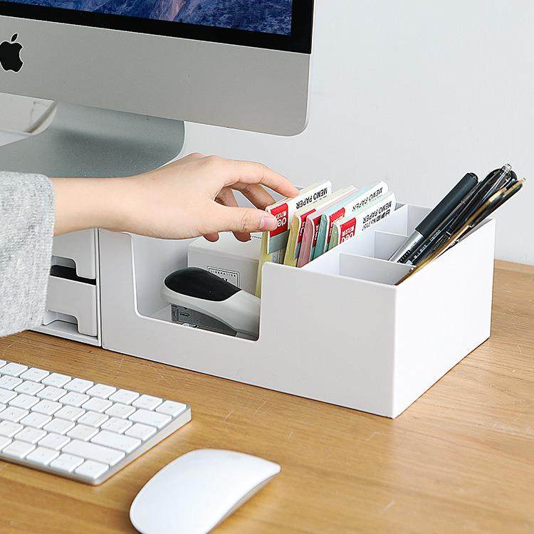 电脑显示器屏幕增高架子底座办公桌台式笔记本桌面收纳盒置物隔层,淘宝优惠券,粉丝福利购,淘宝优惠卷