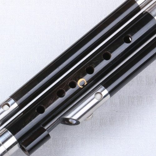 云南乐器c专卖 C 降B 小D G F调 蓝孔雀演奏型黑檀木管葫芦丝 - 图2