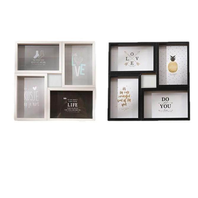 创意6寸相框摆台洗照片木质组合相架4宫格北欧连体挂墙像框照片墙,淘宝优惠券,粉丝福利购,淘宝优惠卷