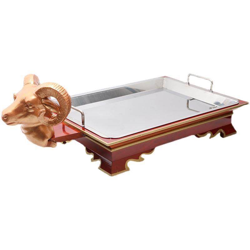 烤全羊托盘古包羊排手把肉上菜盘长方形饭店木盘商用蒙古元素餐具,淘宝优惠券,粉丝福利购,淘宝优惠卷