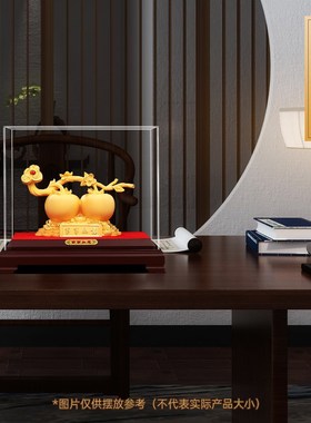 事事如意柿子摆件绒沙金招财客厅玄D关酒柜高档装饰品乔迁新居礼