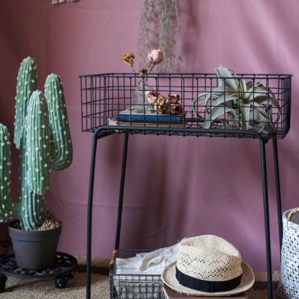 铁艺收纳置物架花架网格落地北欧风格花园阳台客厅厨房浴室杂物架,淘宝优惠券,粉丝福利购,淘宝优惠卷