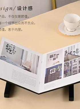 现代简约实木书架杂志架桌面摆件客厅卧室书房酒店软装家居装饰品