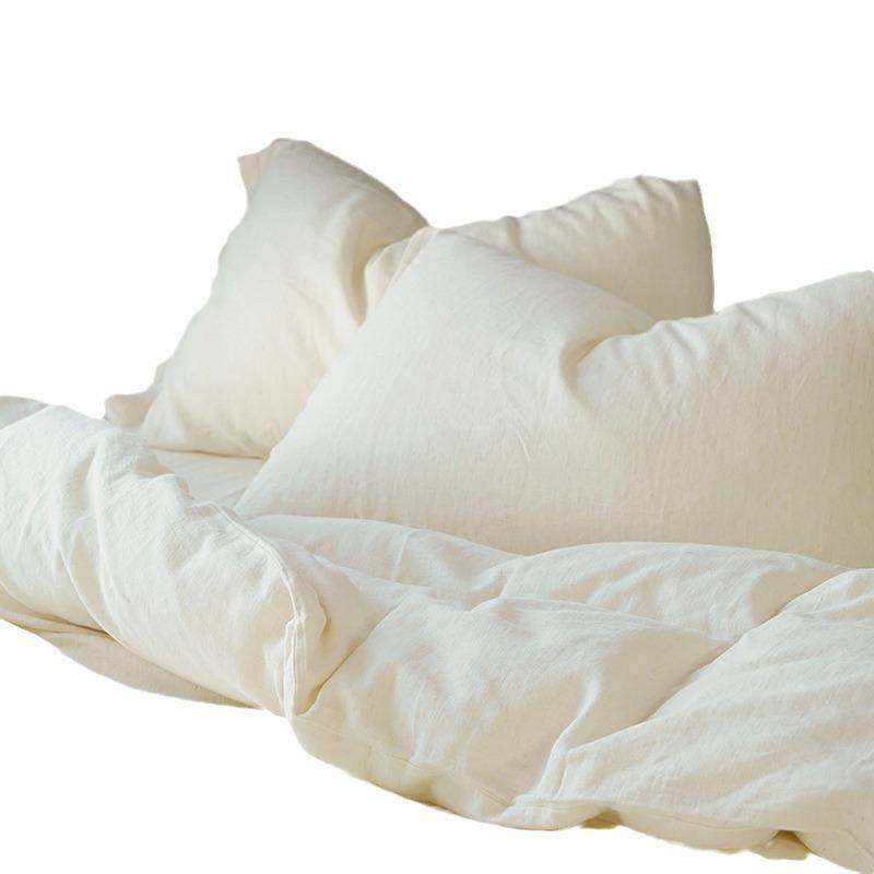 简约棉麻全棉四件套素色床单被套罩纯棉亚麻1.5-1.8m床上用品,淘宝优惠券,粉丝福利购,淘宝优惠卷