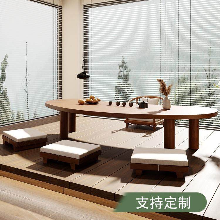 日式实木茶桌简约禅意家用小户型原木泡茶台设计榻榻米茶桌椅组合,淘宝优惠券,粉丝福利购,淘宝优惠卷
