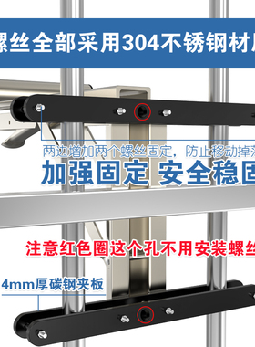 免打孔防盗网护栏晾衣架支架可折叠不锈钢三角架晒衣杆承重架