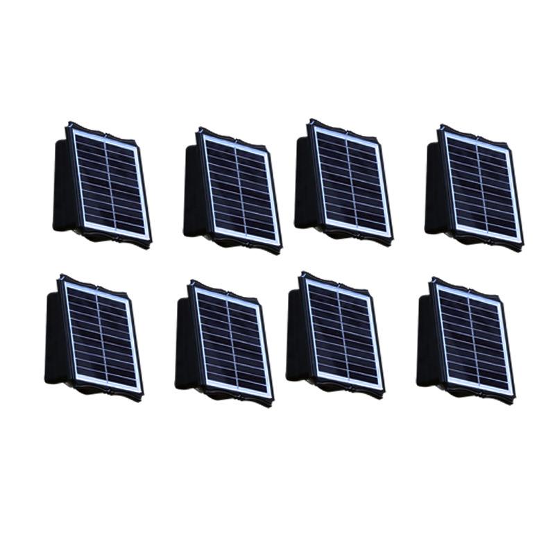 太阳能壁灯洗墙灯户外庭院灯别墅室外大门外墙防水墙壁射灯围墙灯 - 图3