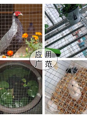 铁丝网镀锌围栏防护隔离电焊网加密网格养殖网加粗护栏养鸡家用