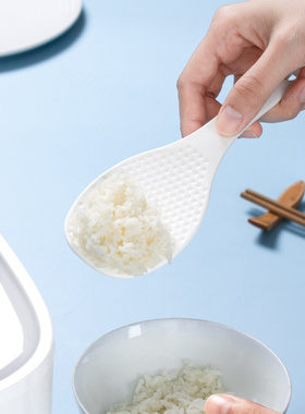 日本进口不粘饭勺家用厨房电饭锅打米饭铲塑料不沾米饭勺盛饭勺子