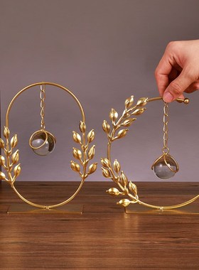 创意水晶球艺术摆件轻奢高档酒柜玄关电视柜办Q公室客厅家居装饰