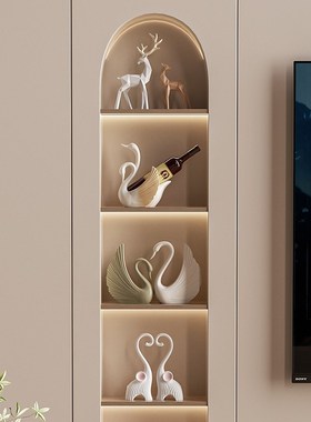 艺术天鹅a红酒架摆件高级感玄关电视酒柜轻奢乔迁新居家用软装饰