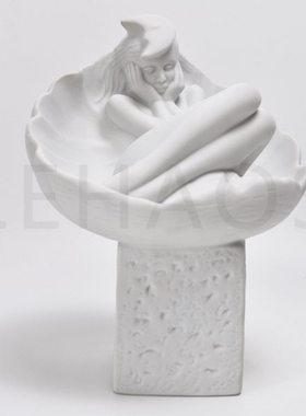 巨蟹座！北欧纯白色创意陶瓷12星座陶瓷星座雕塑人物装饰摆件礼物